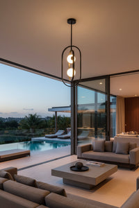 Eurolux Miro 2LT Pendant Black G9 2x3w P1359
