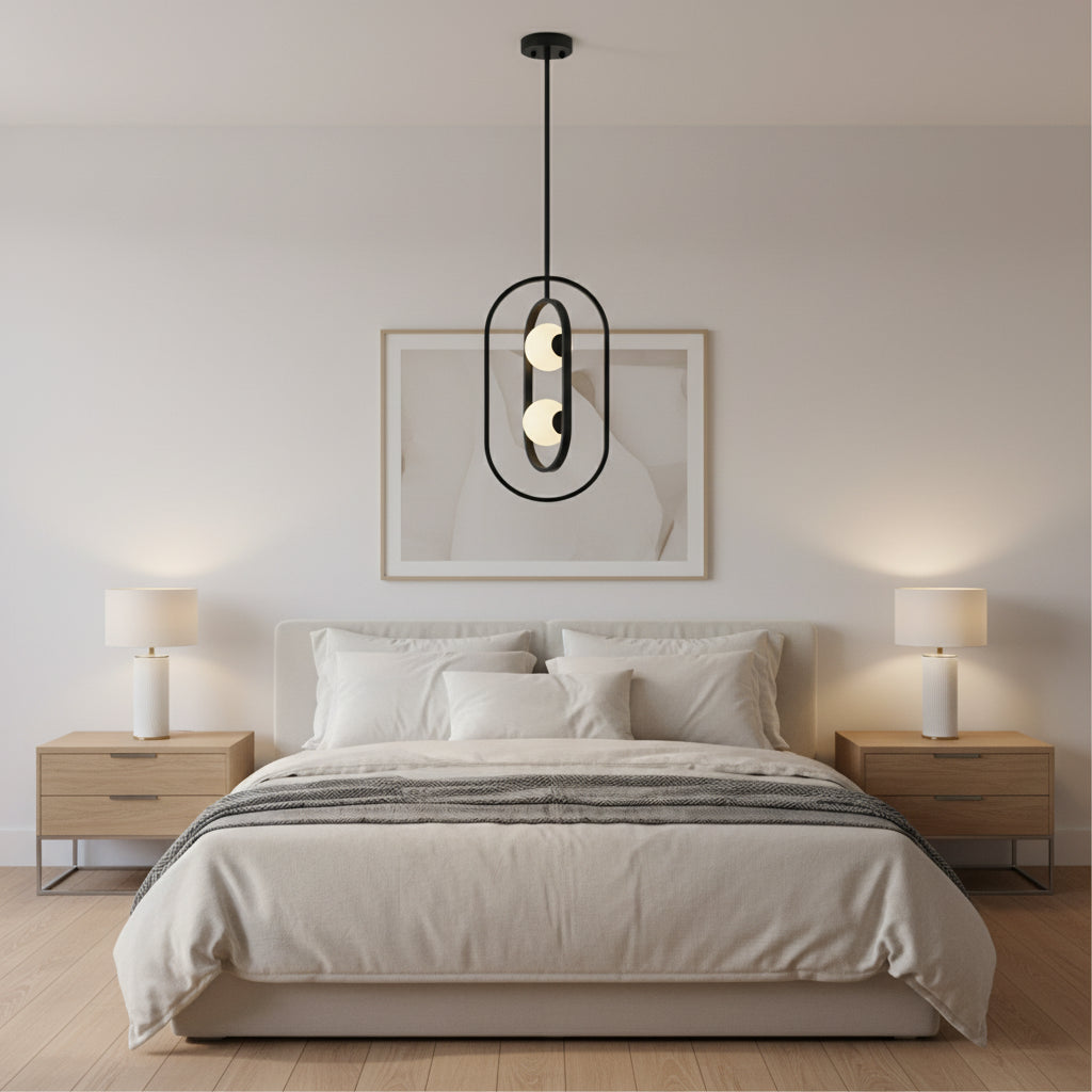 Eurolux Miro 2LT Pendant Black G9 2x3w P1359
