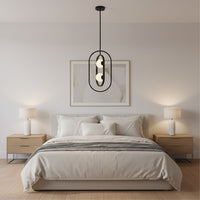 Eurolux Miro 2LT Pendant Black G9 2x3w P1359