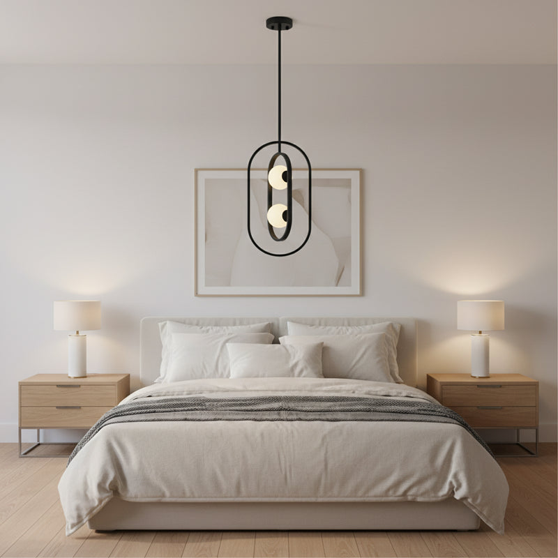 Eurolux Miro 2LT Pendant Black G9 2x3w P1359