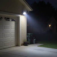 10W 12V DC LED Flood Light with battery clamp.