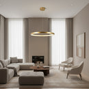 Eurolux Lustra Ring Crystal Pendant Gold LED 15w 3000K-P1358
