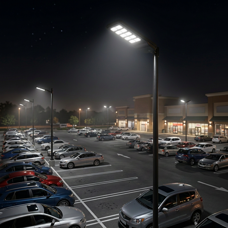 300W Solar industrial LED street light-IP66-7000K.