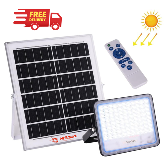 Remote Controlled Solar Powered LED Flood Light IP66
