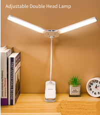 Rechargeable Desk Lamp with Clip & Double Heads - Mr.Smart SA's Best Online Shopping Store