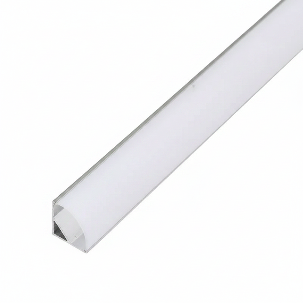 16mm x 16mm 90° 3M V-shape aluminum corner channel for LED strip lights - 2101SL.