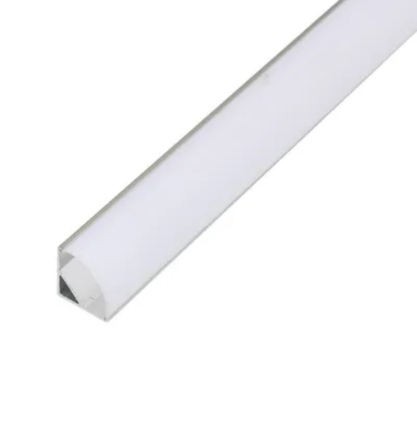 16mm x 16mm 90° 3M V-shape aluminum corner channel for LED strip lights - 2101SL.