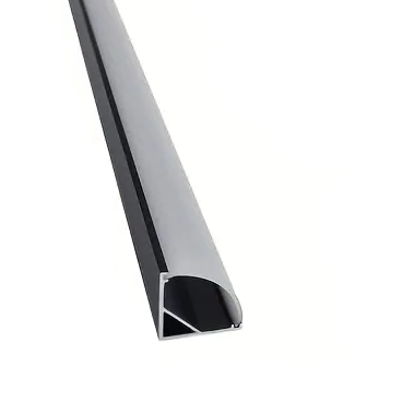 16mm x 16mm 90° 3M V-shape aluminum corner channel for LED strip lights - 2101BK.