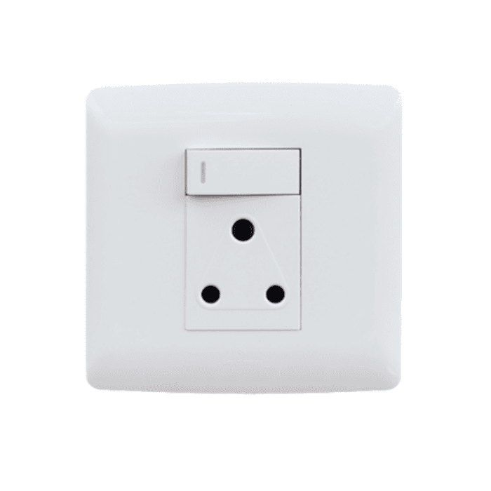 Single socket - White.