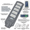 300W Solar industrial LED street light-IP66-6500K (12 Months Warranty).