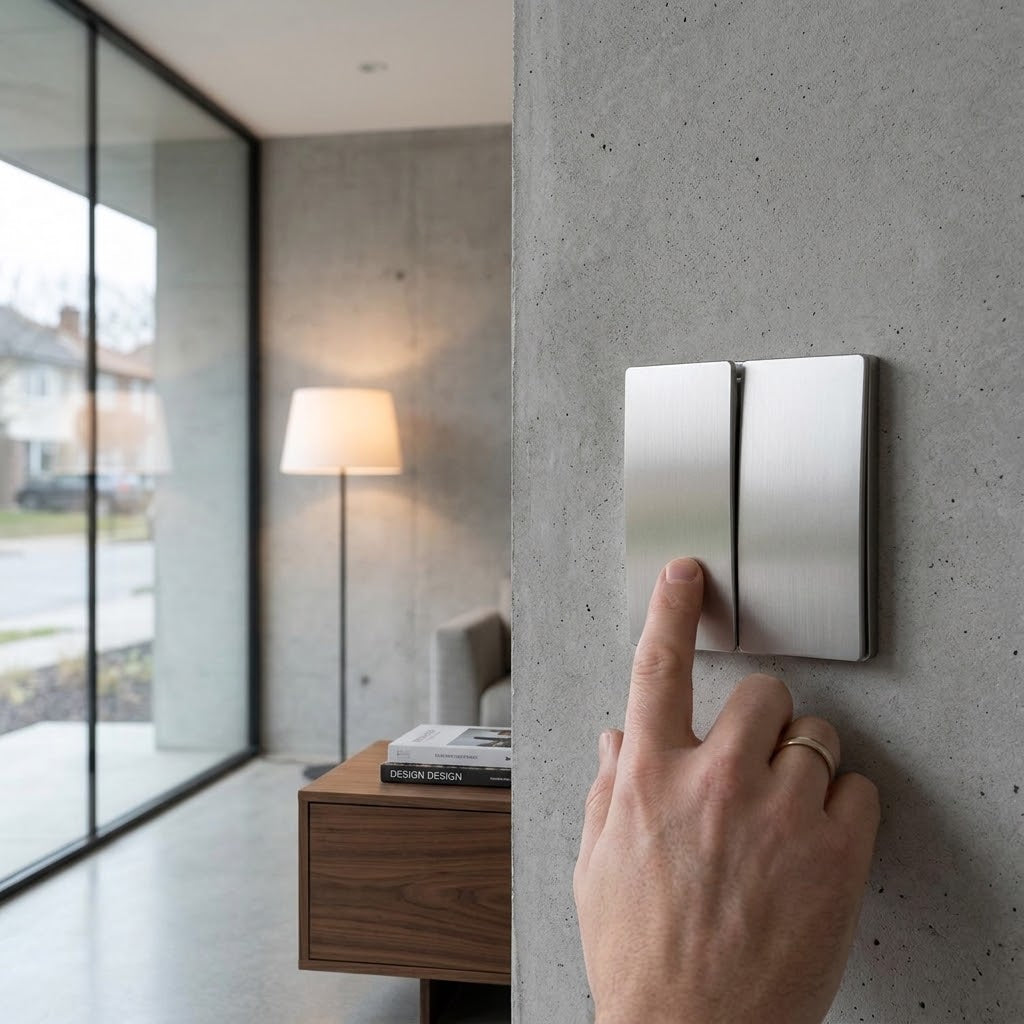 K Light S112WH Two Lever Kinetic Frameless Switch White