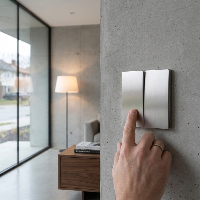 K Light S112WH Two Lever Kinetic Frameless Switch White
