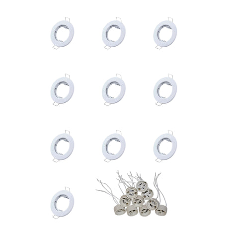 Downlight Fittings With GU10 Holders - Pack Of 10 Mr.Smart SA's Best Online Shopping Store.